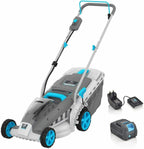 Swift 40V 18-Inch Brushless Cordless Lawn Mower with battery and charger
