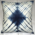 Shibori Sofa Pillow Cover, Bohemian Pillow Shams Outdoor Cushion Cover, (Size 16x16) Tie Dye Shibori Cushion Covers, Indigo Blue Pillow Covers, Decorative Cotton Throw Cusion Cover (50)