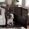 Newport Dog Crate Kennel CaBed Night Stand End Table Furniture Cave House Room LarSize/Dark Brown.