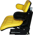 trac seats yellow brand waffle style universal tractor suspension seat with tilt fits john deere 5200 5210 5300 5310 1-4 business days delivery - same or next day  - view map