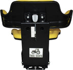 trac seats yellow brand waffle style universal tractor suspension seat with tilt fits john deere 5200 5210 5300 5310 1-4 business days delivery - same or next day  - view map