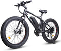 26 In. Fat Tire Wheel Snow Beach Mountain Electric Bicycle E-Riding Adult 500 W 26 In. Moped