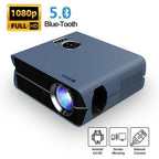 2022 android 9.0 projector native 1080p home theater bt 5.0 online vdieo game tv