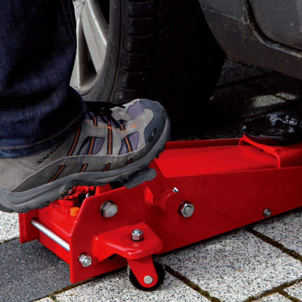 3.5 Ton (7,000 lb) Hydraulic Floor Jack w/  Lift Piston Pump and Foot Pedal