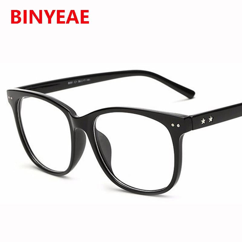 Sunglasses - Classic Retro Clear Lens Optical Squre Frame Glasses