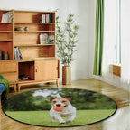 HitecFunny pet Dog Playing with OranToy Ball Pet Mat,098866 for Dogs and Cats,5'Round