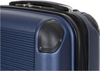 Norwich Luggage Collection Lightweight Hardside Pet Expandable 8-Wheel Spinner Travel Suitcase Bag, Indigo, 2-Piece Set (20"/28")