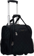 Melrose Upright Wheeled Underseater Carry-On Luggage, Black, 16-Inch