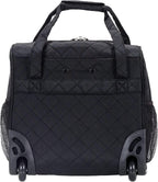Melrose Upright Wheeled Underseater Carry-On Luggage, Black, 16-Inch