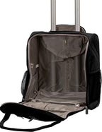 Melrose Upright Wheeled Underseater Carry-On Luggage, Black, 16-Inch