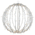 23 in. LED Lighted Christmas Hanging Ball Decoration - Warm White Lights