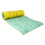 Aqua Lily Pad 20 Foot Bullfrog Floating Foam Island, Yellow with Durable Buoyant Soft Vinyl Foam Pool Noodle Float, Lime Green
