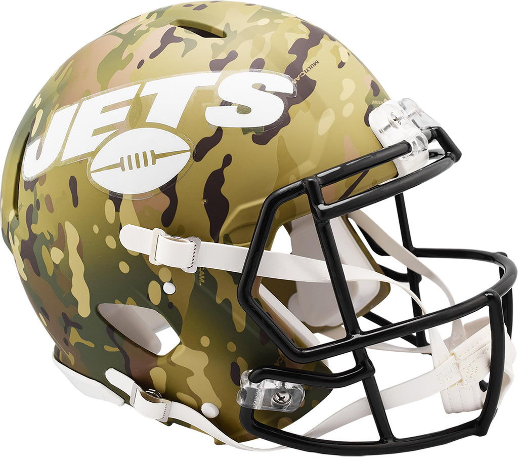 Riddell York Jets Camo Alternate Revolution Speed Authentic Football Helmet