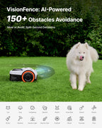 Segway  i210 AWD Robot Lawn Mower Wire with GaraS, All-Wheel Drive for 45% Slopes, EFLS NRTK + Vision Auto Mapping, Covers 1/4 Acre (GaraShipped Separately)