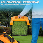 40V Cordless Lawn Mower (No Battery) Compatible with Dewalt 2 * 20VMax Battery, 18" Electric Lawn Mower with 6 Heights Adjustment, Brushless Electric Mower for Garden, Yard