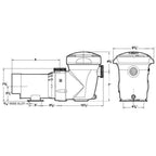 w3sp1593 - powerflo matrix 1.5 hp above ground pool pump - limited warranty