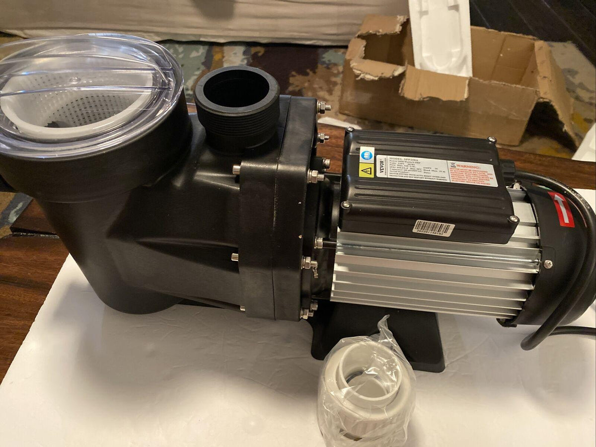 vevor 2.5 hp swimming pool pump motor hayward 110v in/above ground strainer w/ul