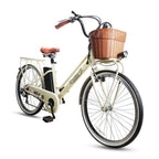 Venetian Worldwide  White 26 In. City Electric Bicycle Classic (Without Basket)