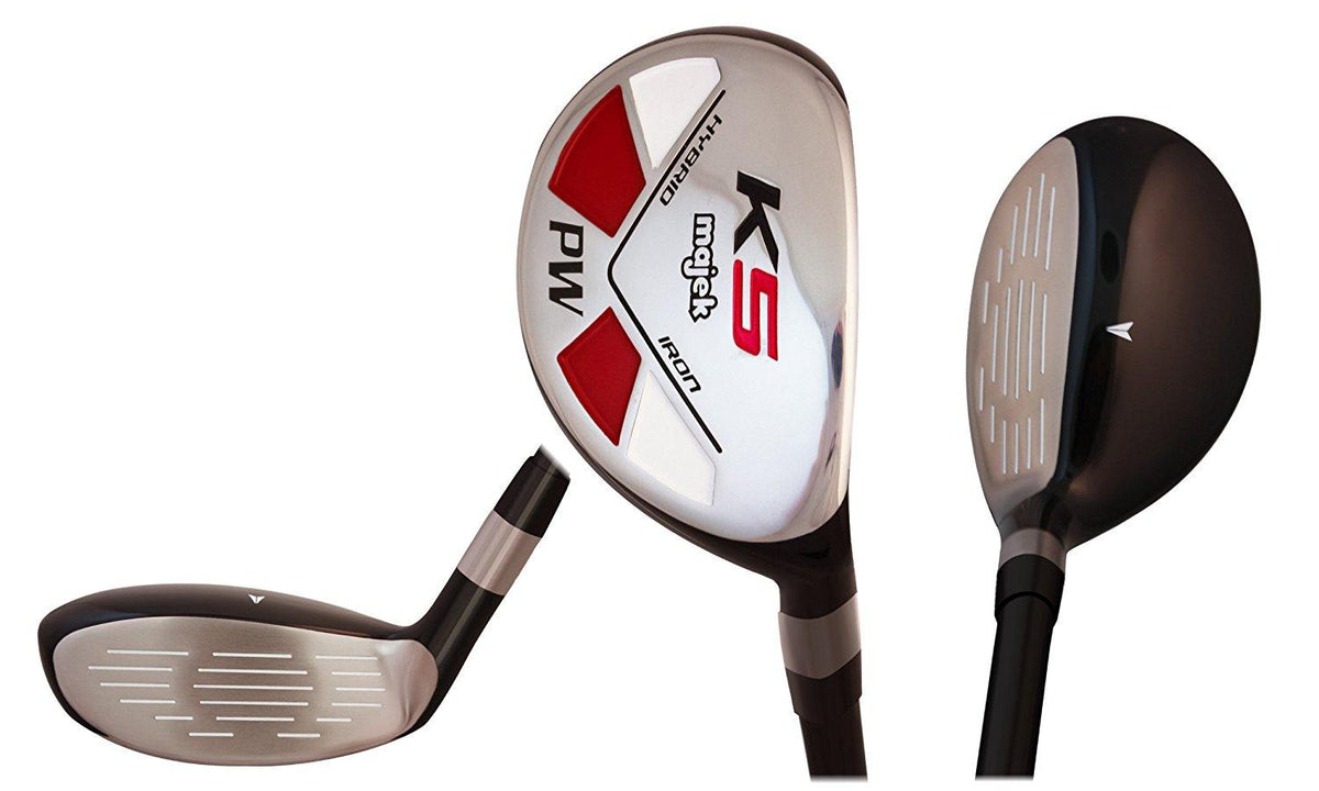 Majek Senior Ladies Golf Clubs All True Hybrid Set 55+ Years Womens Right Hand Lady Complete Set which Includes: #4, 5, 6, 7, 8, 9, PW + SW Lady Flex Right Handed Utility A Lady Flex