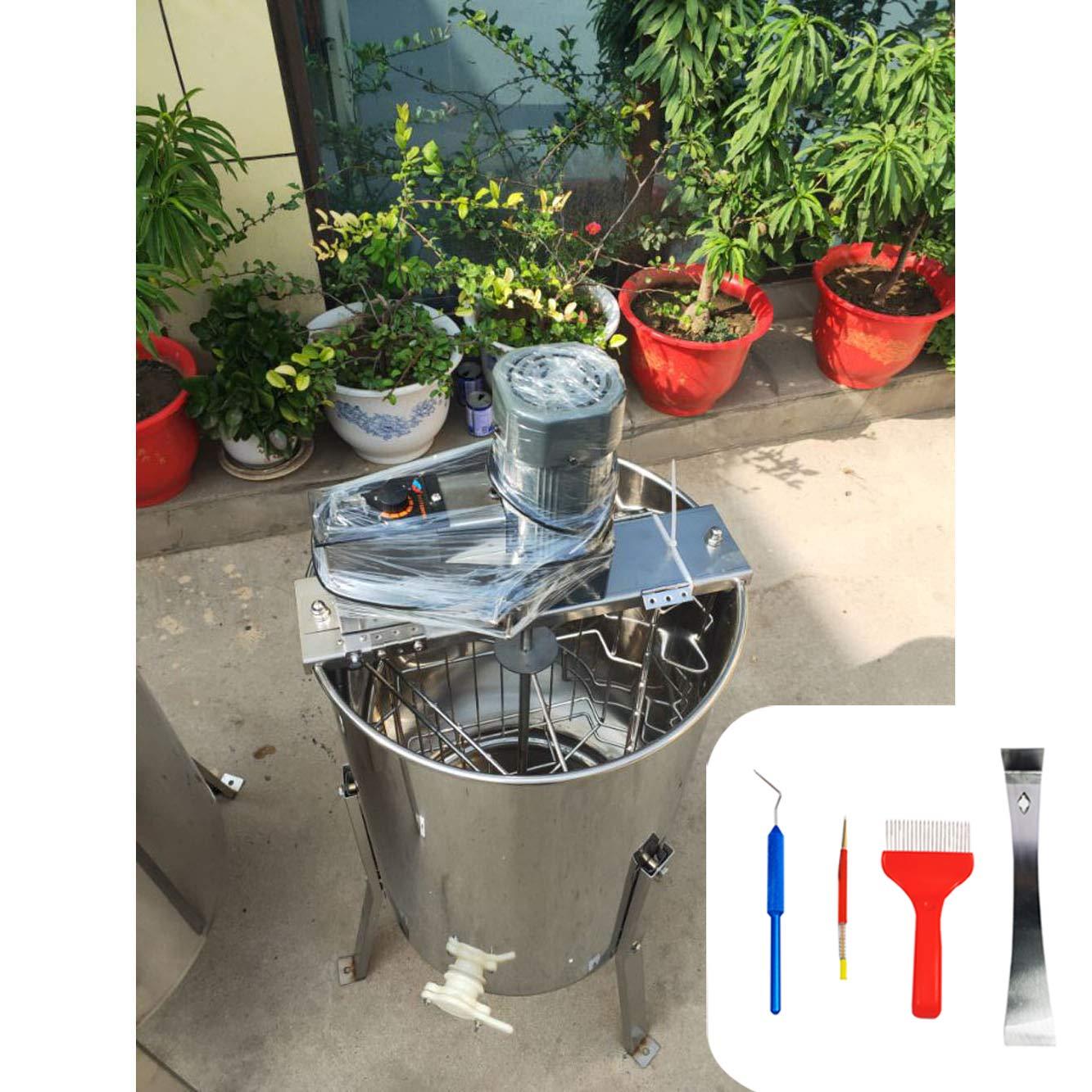 intbuying electric honey extractor 3 frame stainless steel 110v honey motorized separator beekeeping equipment