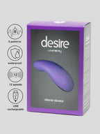 Desire Luxury Rechargeable Clitoral Vibrator, Purple