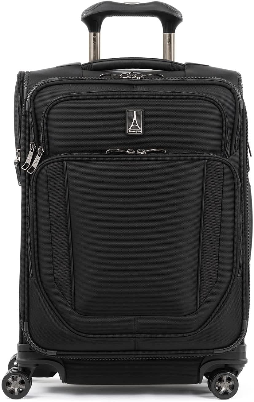 Crew Versapack Softside Expandable Spinner Wheel Luggage, Jet Black, Carry-On 21-Inch