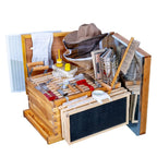 beehive starter kit 10-frame bee boxes and frames starter kit wax coated bee hives and supplies starter kit including beekeepig tools kit with beekeeping veil