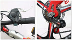 CHICAI Bicycle Single Speed Folding Bike, Double Shock Absorber, Double Disc Brake 16in/20in Wheels, Back Rack, High Carbon Steel Body (Color : Red, Size : 20in)