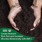 teraganix em-1 - certified organic microbial inoculant - plants &amp; soil | nontoxic active probiotic conditioner for lawn care | eliminate foul odors &amp; improve water quality (1 gallon 2-pack)