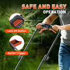 13 Inch Electric Lawn Mower, 2×20V Brushless Mower with 5-Position Height Adjustment, Cordless Push Lawn Mower, 2×5.0Ah Batteries &amp; Charger Included