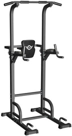 Power Tower Dip Station Pull Up Bar for Home Gym Strength Training Workout Equipment, 400LBS.