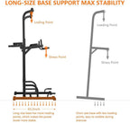 Power Tower Dip Station Pull Up Bar for Home Gym Strength Training Workout Equipment, 400LBS.