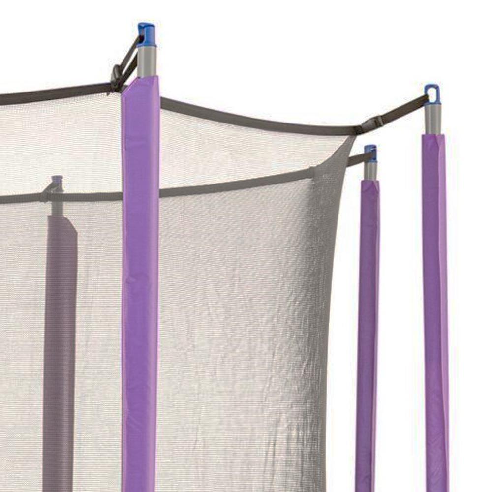 16 ft. Purple Round Safety Pad with 12-Pole Sve Protectors Trampoline Appearance Replacement Set