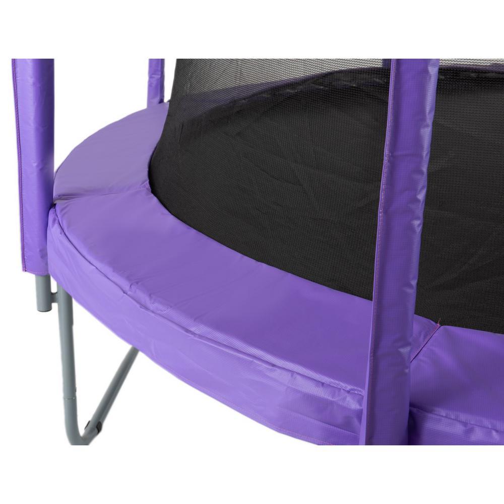 16 ft. Purple Round Safety Pad with 12-Pole Sve Protectors Trampoline Appearance Replacement Set