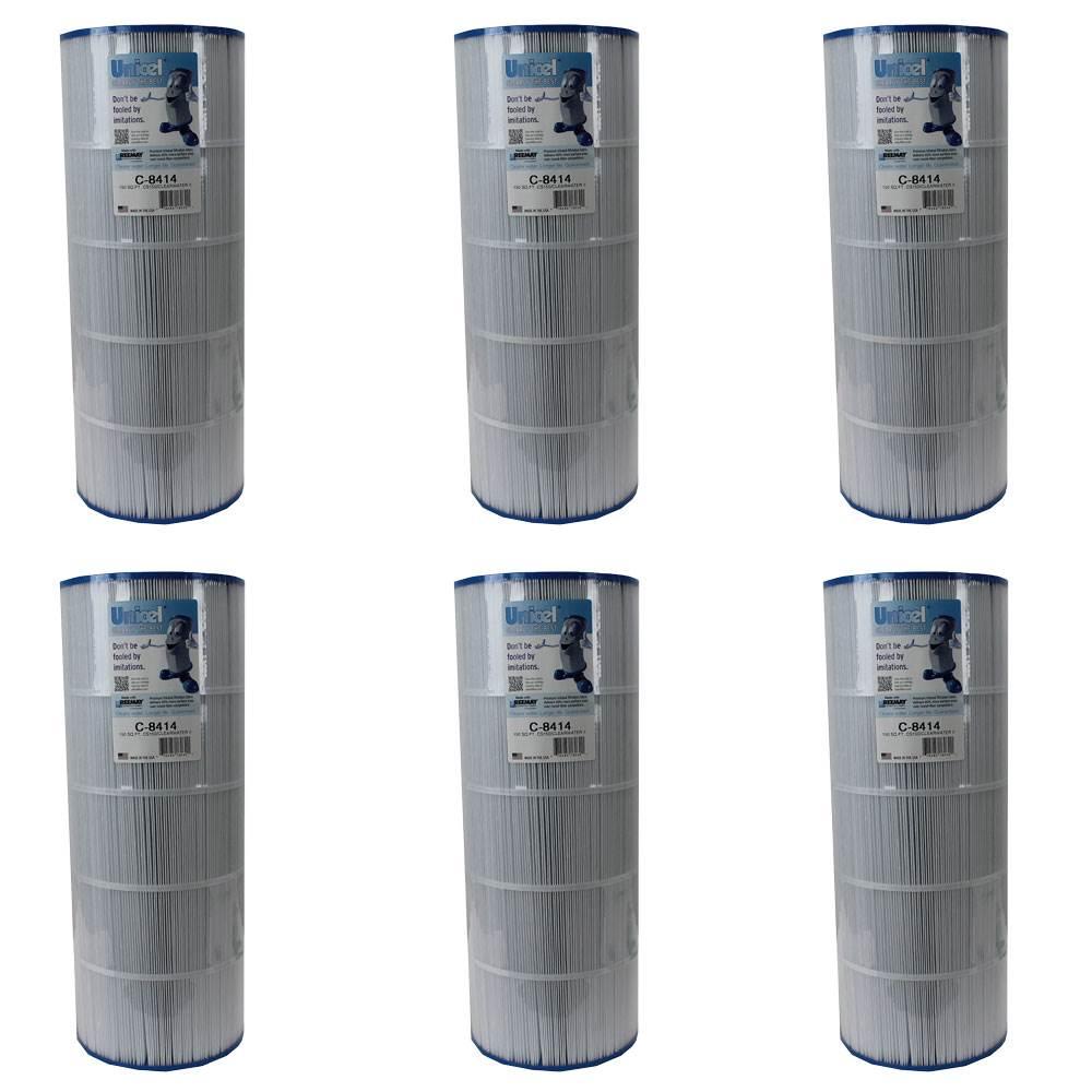 unicel replacement cartridge filter 150 sq ft waterway clearwater 150 (6 pack)
