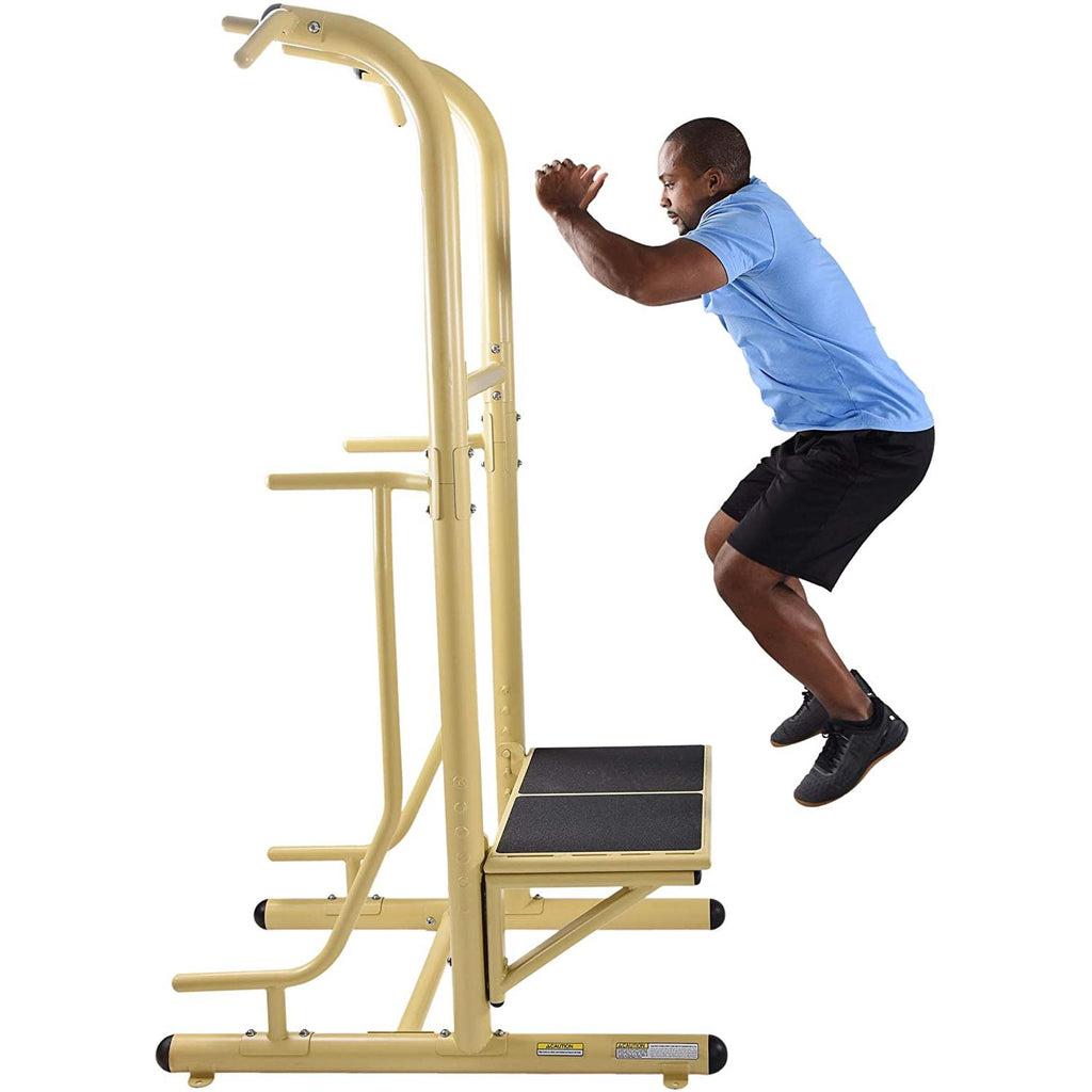 Stamina 65-1485 Weather-Resistant Outdoor Fitness Power Tower Pro Station, Gold