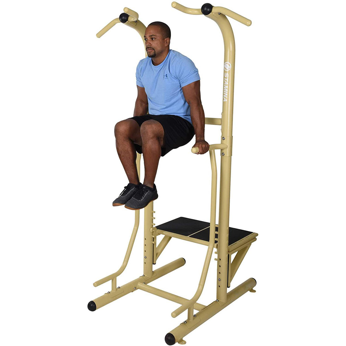 Stamina 65-1485 Weather-Resistant Outdoor Fitness Power Tower Pro Station, Gold