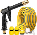 BCGT Garden Hoses Expandable Garden Hose Lawns Water Hose with High Pressure Spray Nozzle (Color : Yellow, Size : 40m)