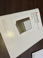 vintage 1985 mitsubishi mino box tv vintage television remote control paperwork