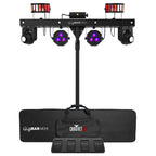 2x Chauvet DJ GigBar Move 5-in-1 Ultimate Effect Light Systems with DMX Controller &amp; Fog Machine Package