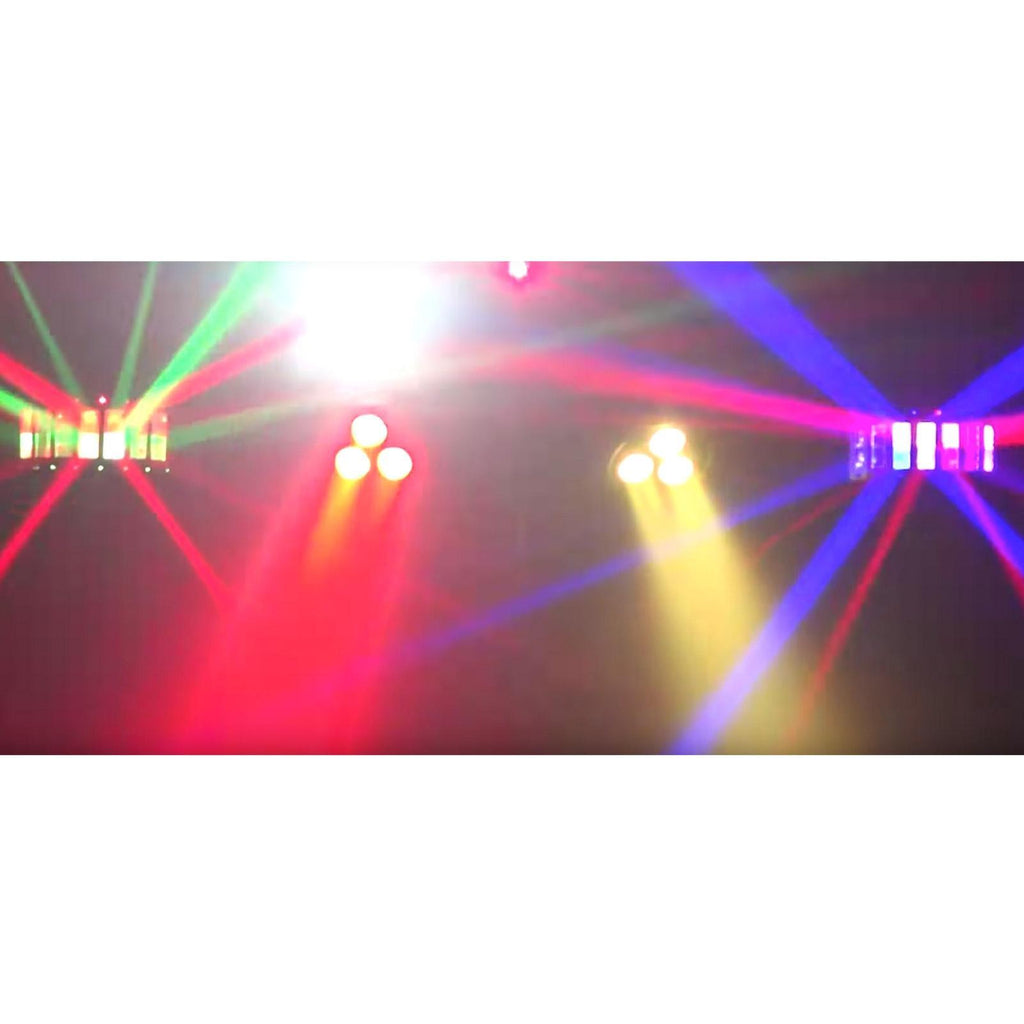 2x Chauvet DJ GigBar Move 5-in-1 Ultimate Effect Light Systems with DMX Controller &amp; Fog Machine Package