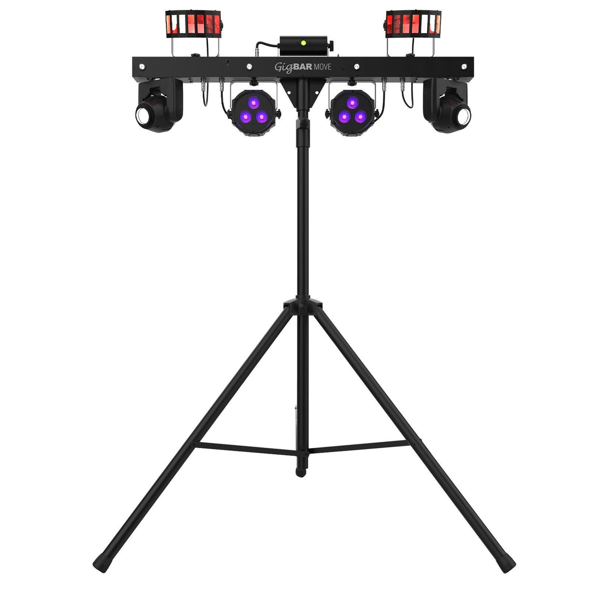 2x Chauvet DJ GigBar Move 5-in-1 Ultimate Effect Light Systems with DMX Controller &amp; Fog Machine Package