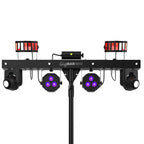 2x Chauvet DJ GigBar Move 5-in-1 Ultimate Effect Light Systems with DMX Controller &amp; Fog Machine Package