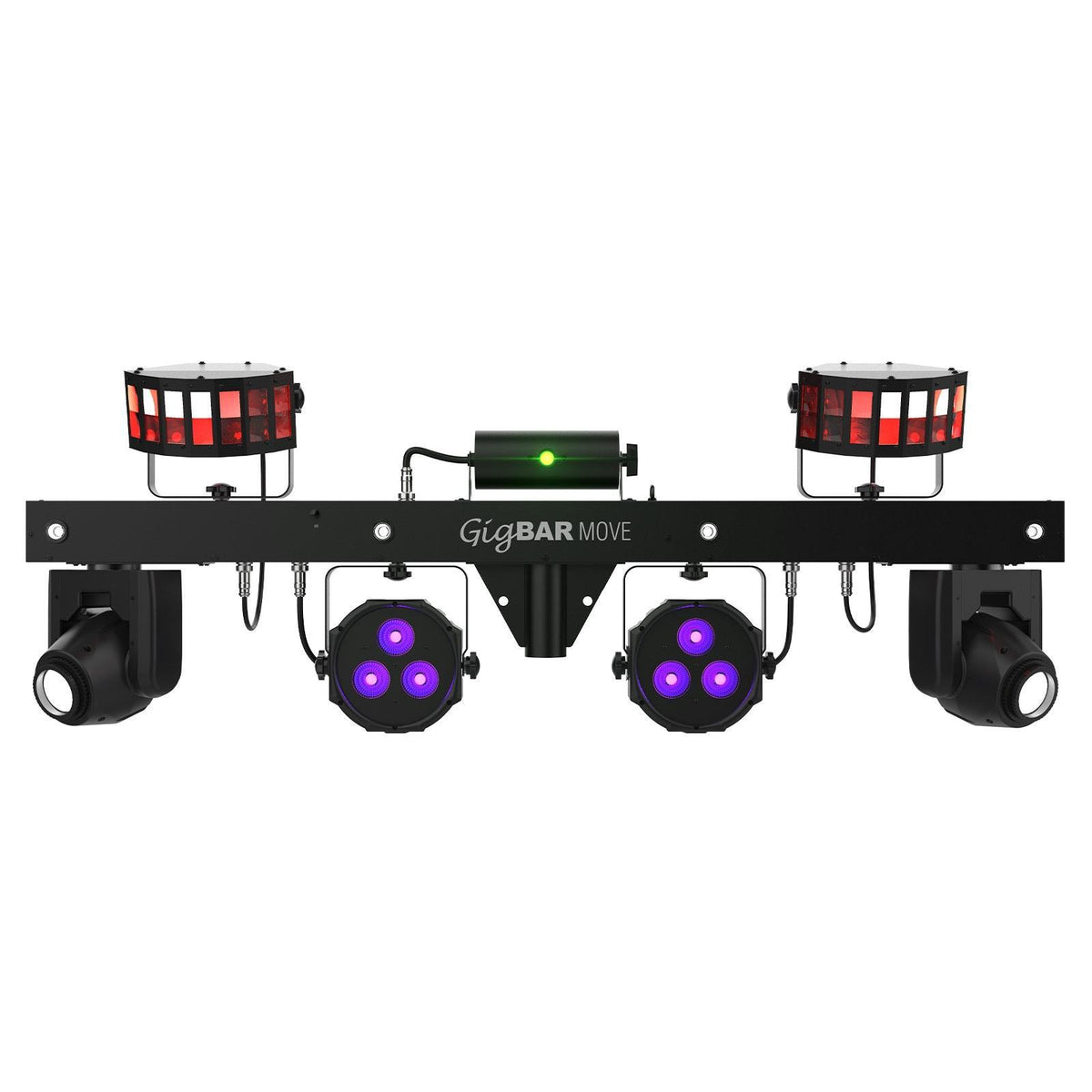 Chauvet DJ GigBar Move 5-in-1 Ultimate Effect Light System with Hurricane 700 Fog Machine Package