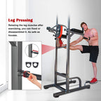 Power Tower Workout Dip Station for Home Gym Strength Training Fitness Equipment Newer Version