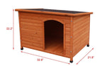 HiCaptain Waterproof Wooden Pet House Deluxe Solid Cedar Dog Kennel Universal Fits for Small Medium LarAnimals