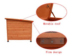 HiCaptain Waterproof Wooden Pet House Deluxe Solid Cedar Dog Kennel Universal Fits for Small Medium LarAnimals
