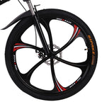 Unisex Adult Mountain Bike 26 Inch 21 Speed Mountain Bike Hot Sell MTB 26" Wheels 21 Speed Bicycle Disc Bicycles+Bike Lock+Air Pump Black White Blue Red