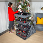 5-Tray Telescopic Christmas Ornament Storage Bag - Holds up to 120 Ornaments