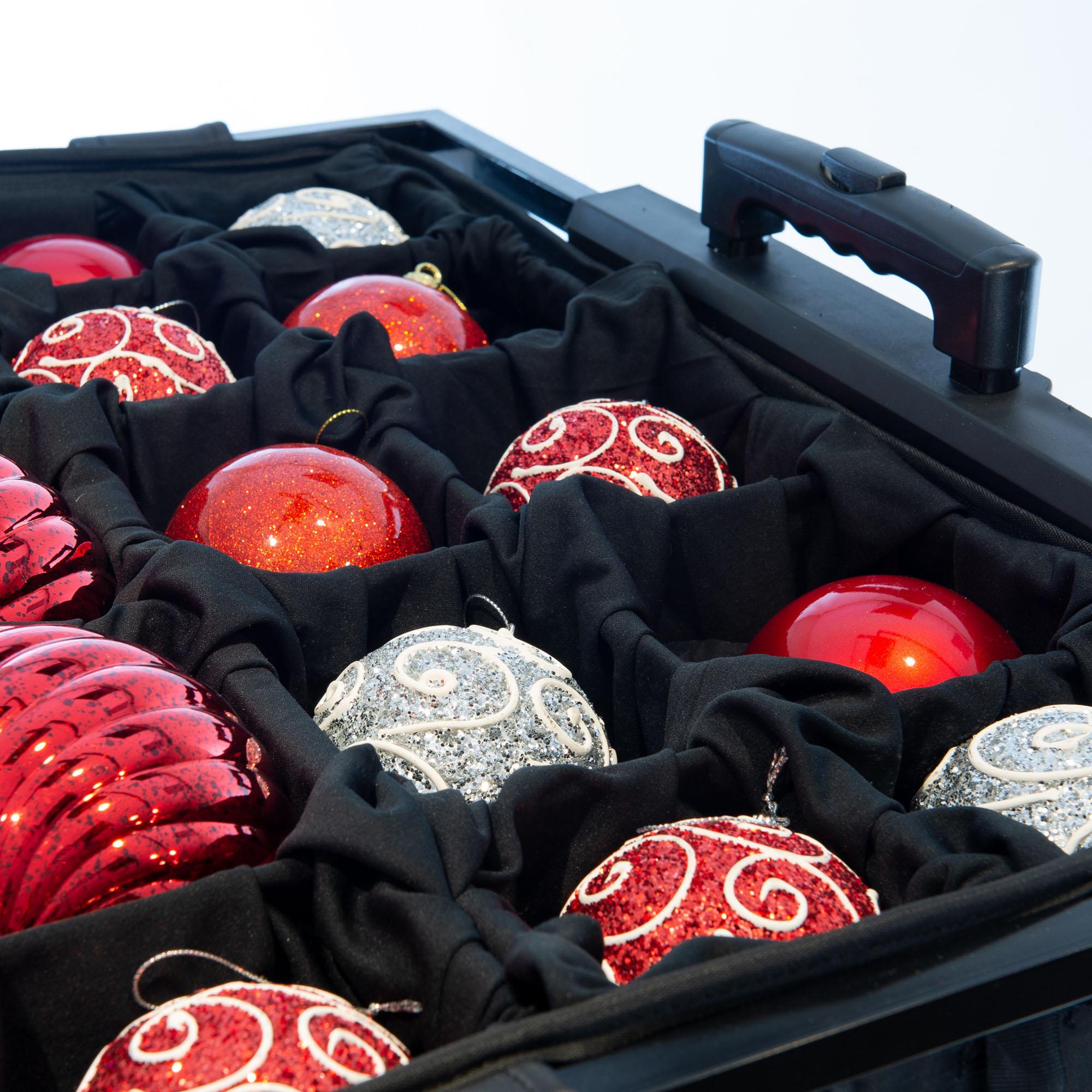 5-Tray Telescopic Christmas Ornament Storage Bag - Holds up to 120 Ornaments